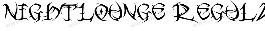 NightLounge Regular字体转换